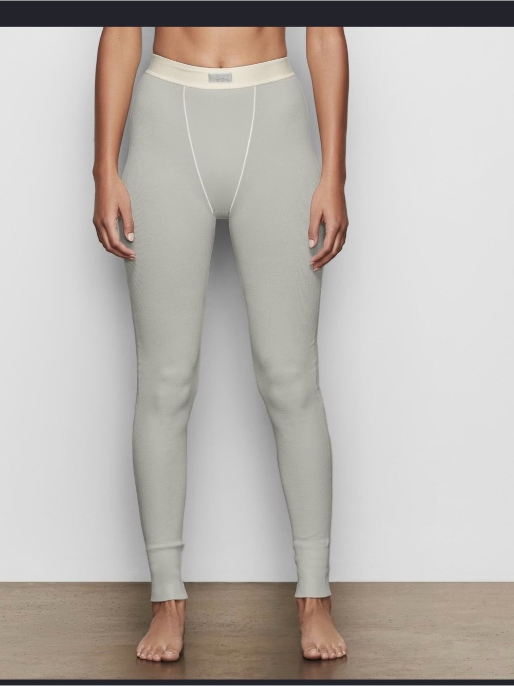 Skims Cotton Ribbed Leggings , Small